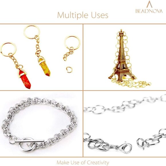 4mm Silver Jump Rings for Jewelry Making Open Jump Rings for Keychains and Neckl - Picture 5 of 5